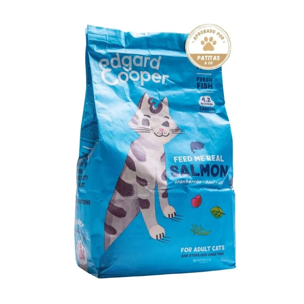 Edgard and Cooper Salmón Pienso Natural para Gatos