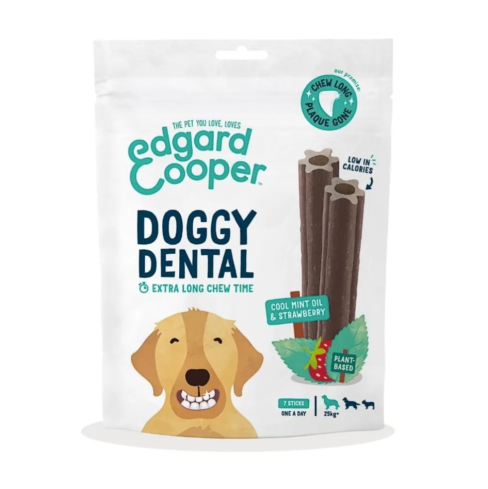 Edgard and Cooper Stick Dental Fresa y Menta para Perro