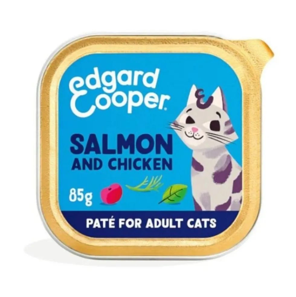 Edgard and Cooper Tarrina Adult Salmón y Pollo para Gato