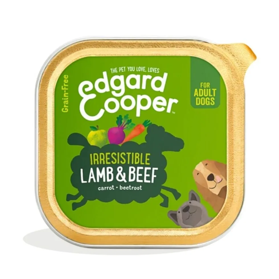Edgard and Cooper Tarrina Cordero y Ternera 150g Perro