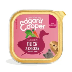 Edgard and Cooper Tarrina Pato y Pollo Cachorro 150g