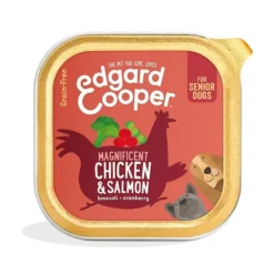 Edgard and Cooper Tarrina Pollo y Salmon para Perro Senior