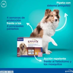 Effitix 4 Pipetas Antiparasitos para Perros (10 – 20 kg)