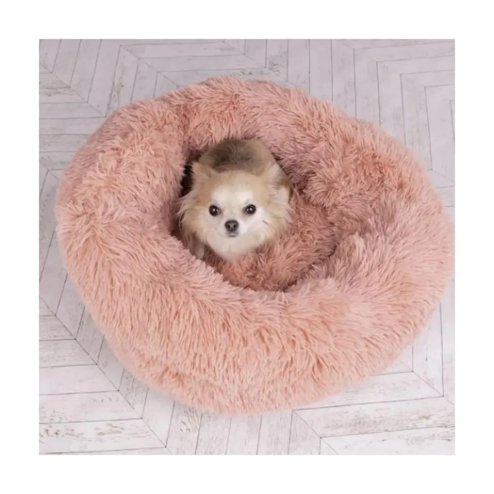 Flamingo Cama Suave Krems de Pelo Rosa