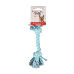 Flamingo Cuerda con 2 Nudos Color Turquesa para Perros Pequeños