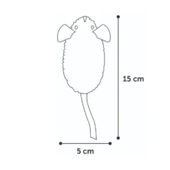 Flamingo Juguete Ratón de Peluche para Gato (ud)