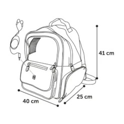 Flamingo Mochila Wiro Azul