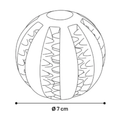 Flamingo Pelota Dental de Goma para Perro 7cm