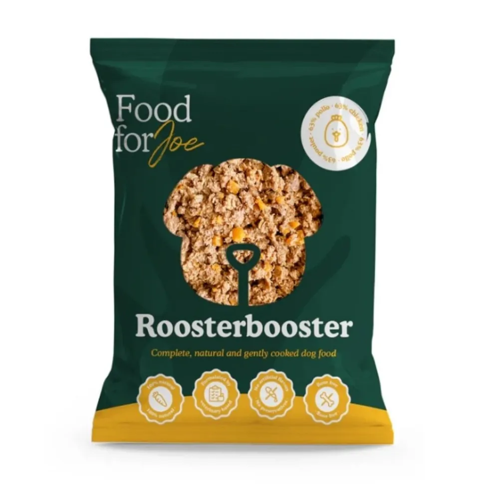 Food for Joe Comida Cocinada Roosterbooster Pollo para Perro