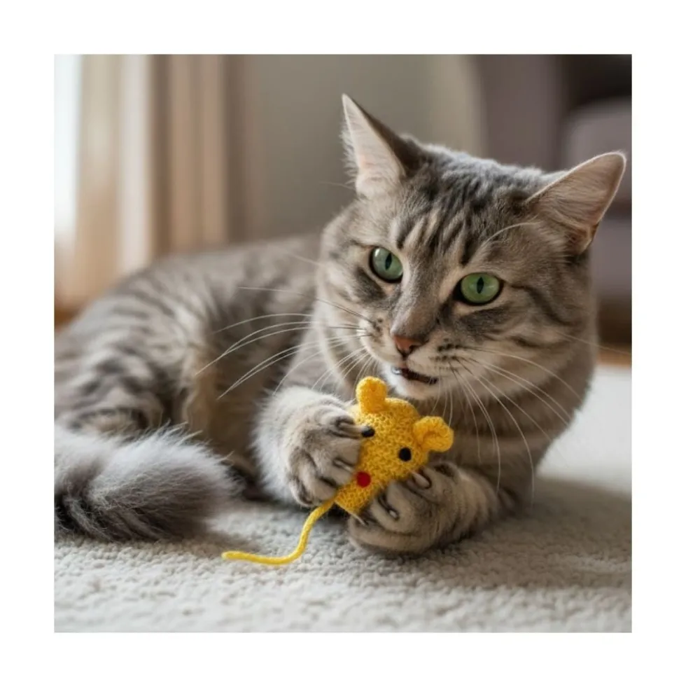 Freecat Peluche Ratón de Lana para Gatos (ud)