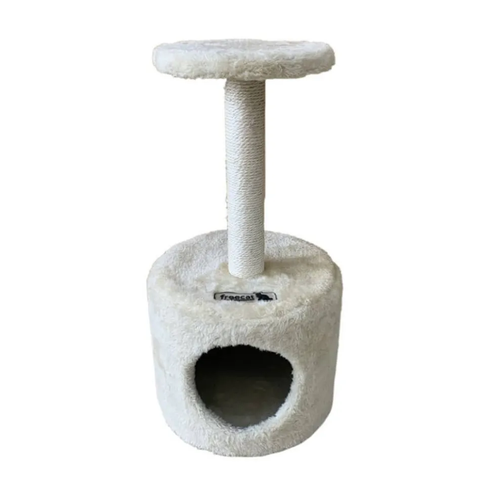 Freecat Poste Rascador con Cueva Toranj Beige para Gatos