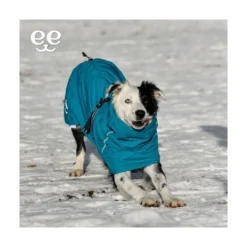 Freedog Abrigo Impermeable Azul para Perro Mediano