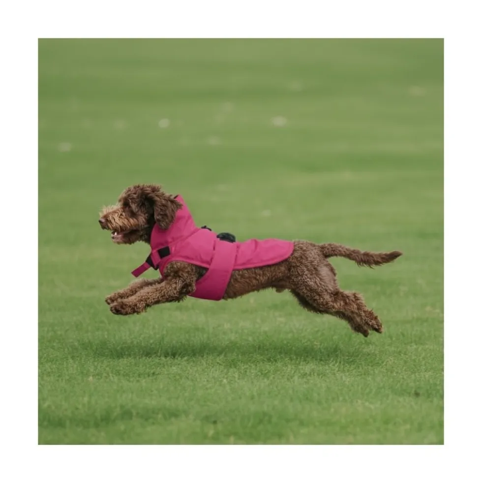 Freedog Abrigo Impermeable Paw Shield Rosa Perro Mediano