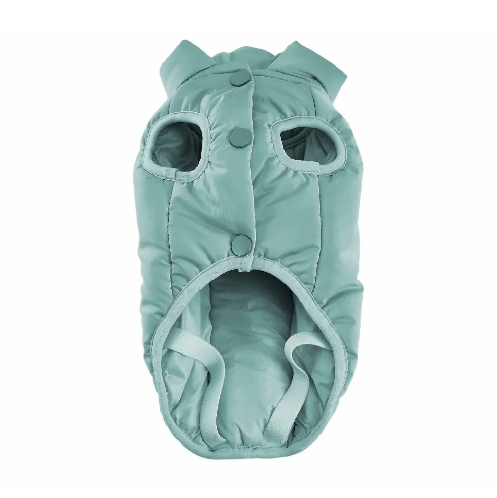Freedog Abrigo Impermeable WinterHug Verde para Perro Mediano
