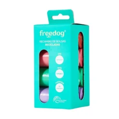 Freedog Bolsas Recicladas Colores Pastel (8 rollos)