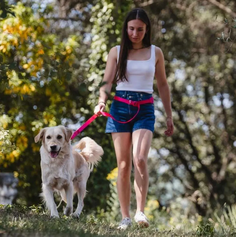 Freedog Correa Limitless Ajustable 120-220 cm Fucsia para Perro