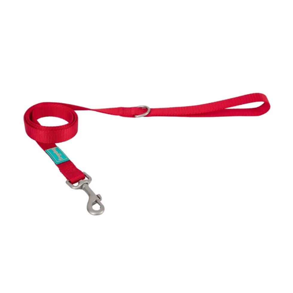 Freedog Correa Nylon Basic Roja 120cm para Perro