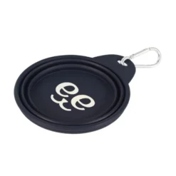 Freedog Plato Plegable de Silicona Azul Marino