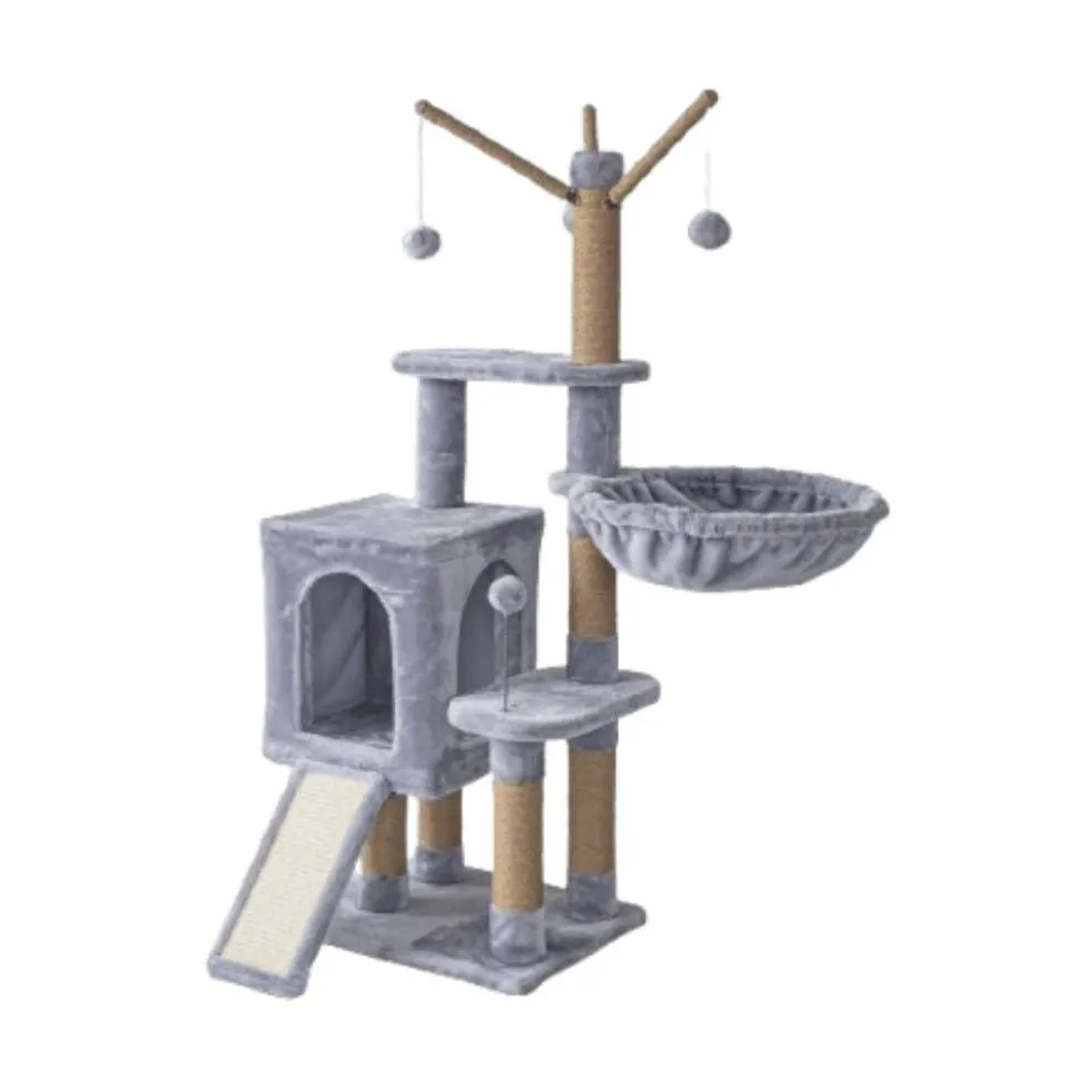 Freedog Árbol Rascador Multijuego Sierra Gris para Gatos