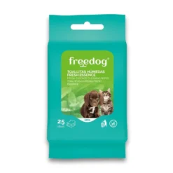 Freedog Toallitas Húmedas Fresh Essence Aloe Vera Pocket (25 uds)