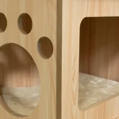 FreshCat Centro de Juegos de Madera con Cuna