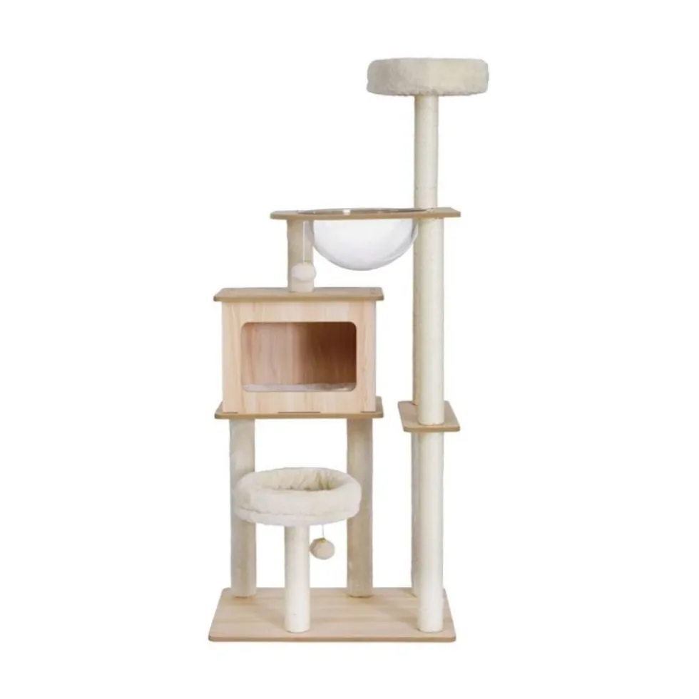 FreshCat Centro de Juegos de Madera con Cuna