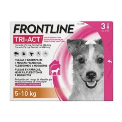 Frontline Tri-Act 3 Pipetas para Perros 5 a 10 kg