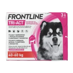 Frontline Tri-Act 3 Pipetas para Perros 40 a 60 kg