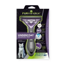 FURminator Deslanador de Pelo Corto para Gatos Medianos y Grandes