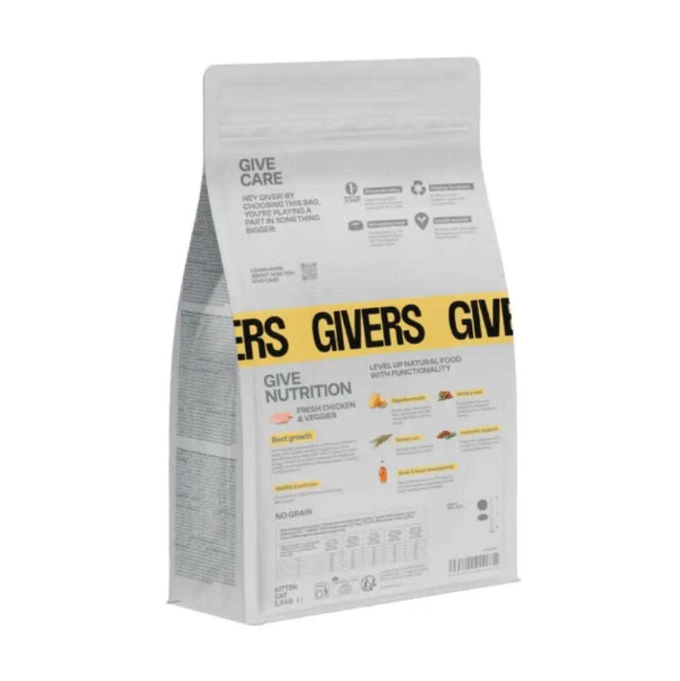 Givers Pienso de Pollo y Vegetales para Gatito