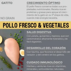 Givers Pienso de Pollo y Vegetales para Gatito