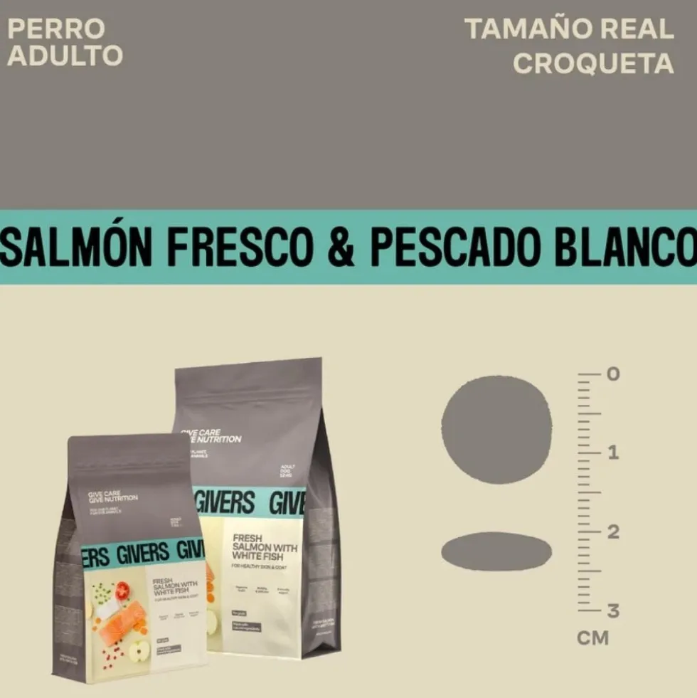 Givers Pienso de Salmón y Pescado Blanco para Perro