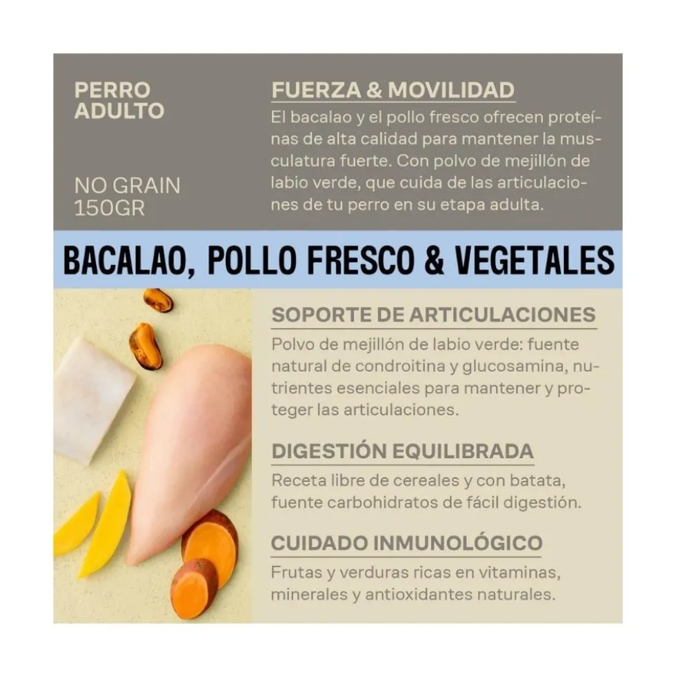 Givers Tarrina con Trocitos en Salsa de Bacalao y Pollo para Perro