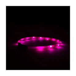 Great&Small Collar de Led Rosa Recargable