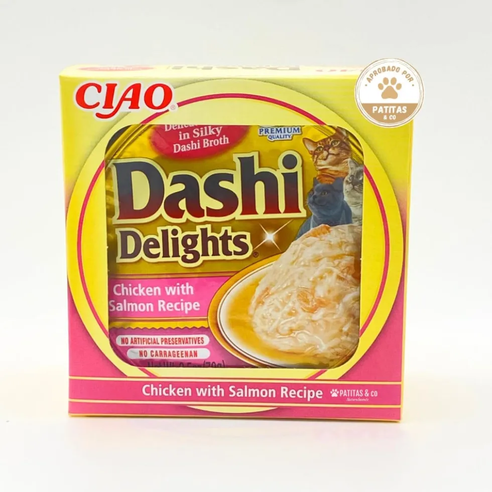 Inaba Dashi Delights Tarrina de Pollo con Salmón para Gato