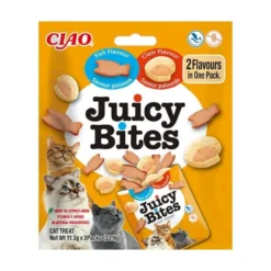 Inaba Juicy Bites Chuches de Pescado y Almejas para Gato