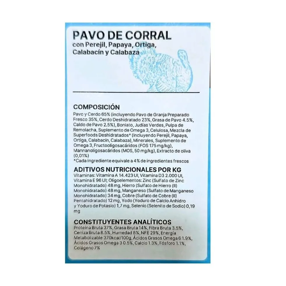 Instinto Pienso de Pavo de Corral para Perros de Raza Pequeña