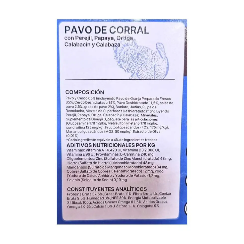 Instinto Pienso de Pavo de Corral para Perro Senior de Raza Pequeña
