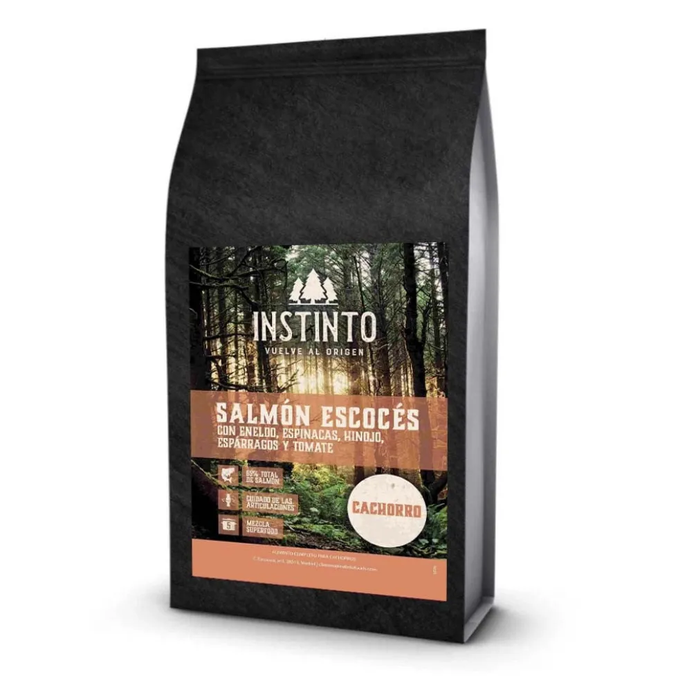 Instinto Pienso Natural de Salmón Escocés para Perro Cachorro