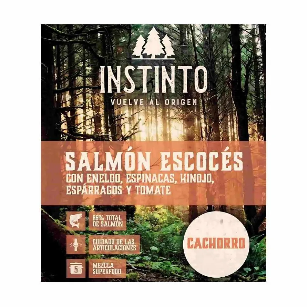 Instinto Pienso Natural de Salmón Escocés para Perro Cachorro