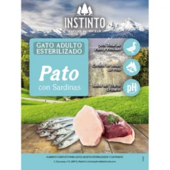 Instinto Pienso Natural Pato con Sardinas para Gato Esterilizado