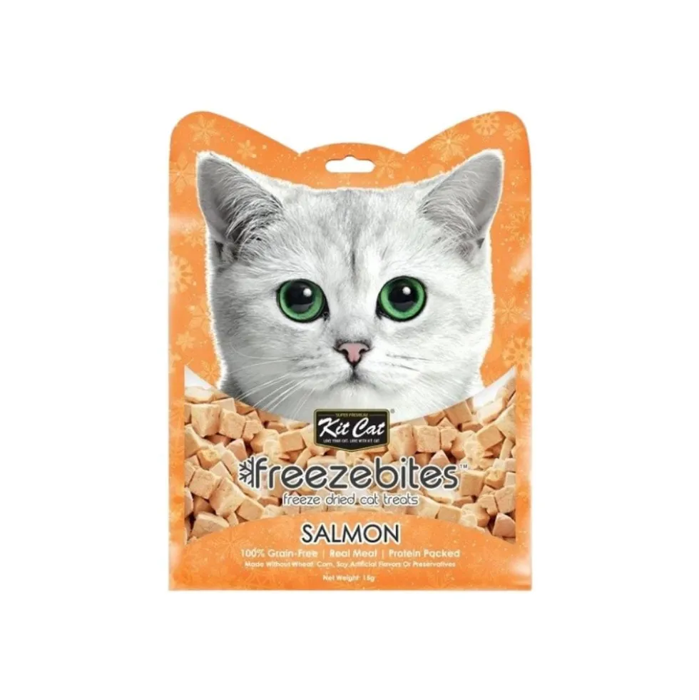 Kit Cat Freezebites Chuches de Salmón para Gatos