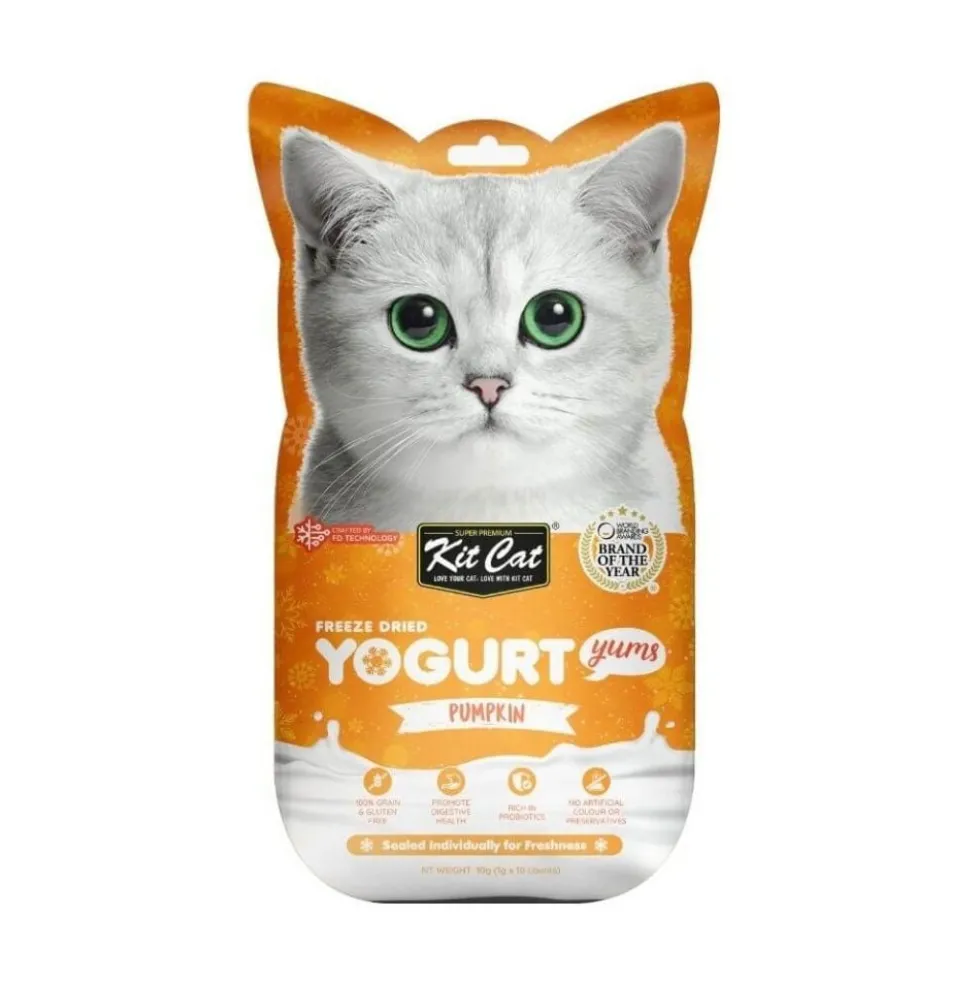 Kit Cat Yogurt Yums de Calabaza para Gato