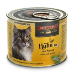 Leonardo Lata de Pollo con Espinacas para Gato