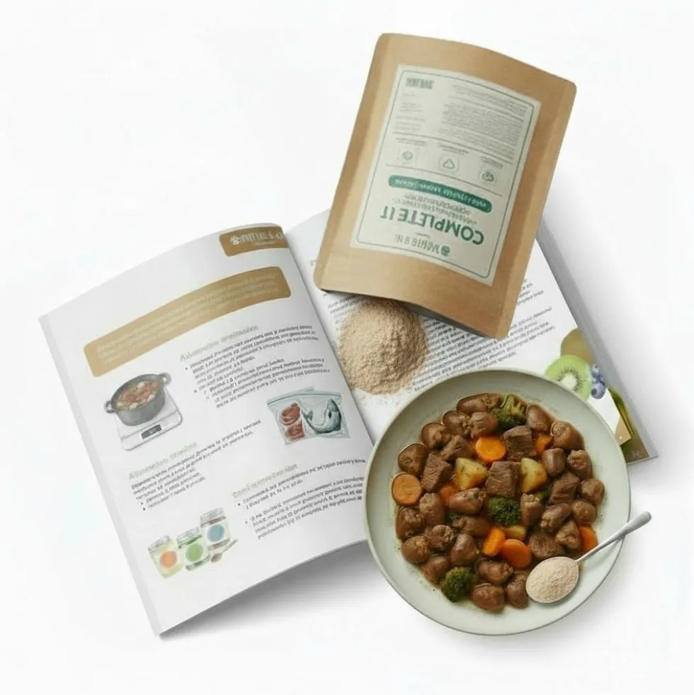 Libro de Recetas + Suplemento CACHORRO Complete It 500g