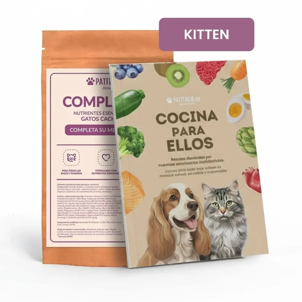 Libro de Recetas + Suplemento KITTEN Complete It 250g