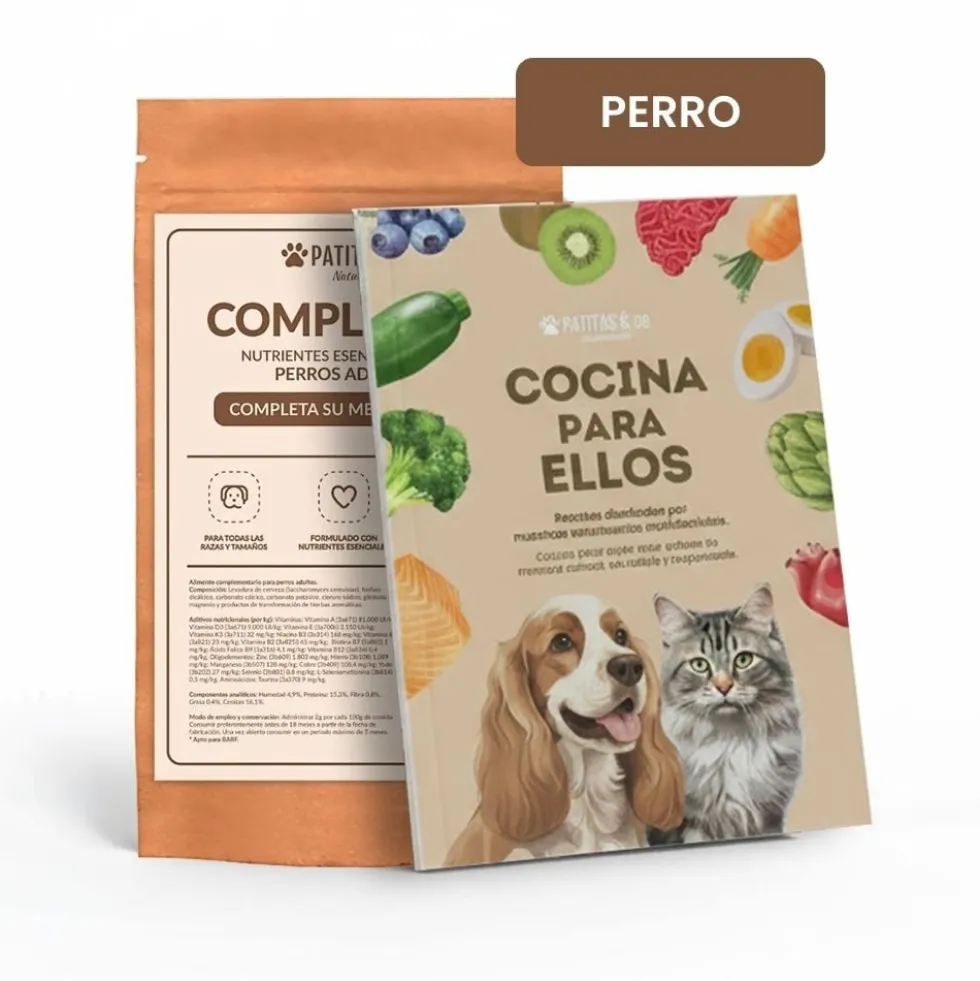 Libro de Recetas + Suplemento PERRO Complete It 250g
