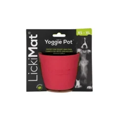 LickiMat Cuenco Yoggi Pot Rosa para Perro
