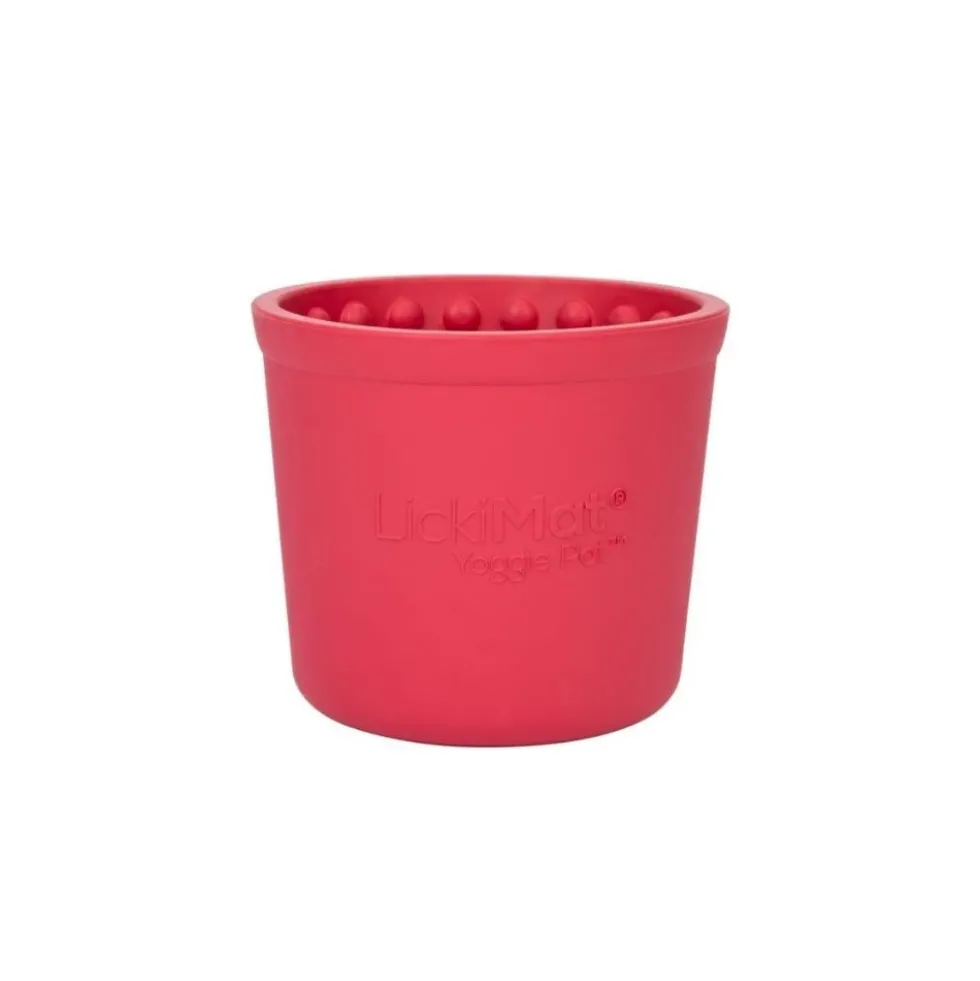 LickiMat Cuenco Yoggi Pot Rosa para Perro