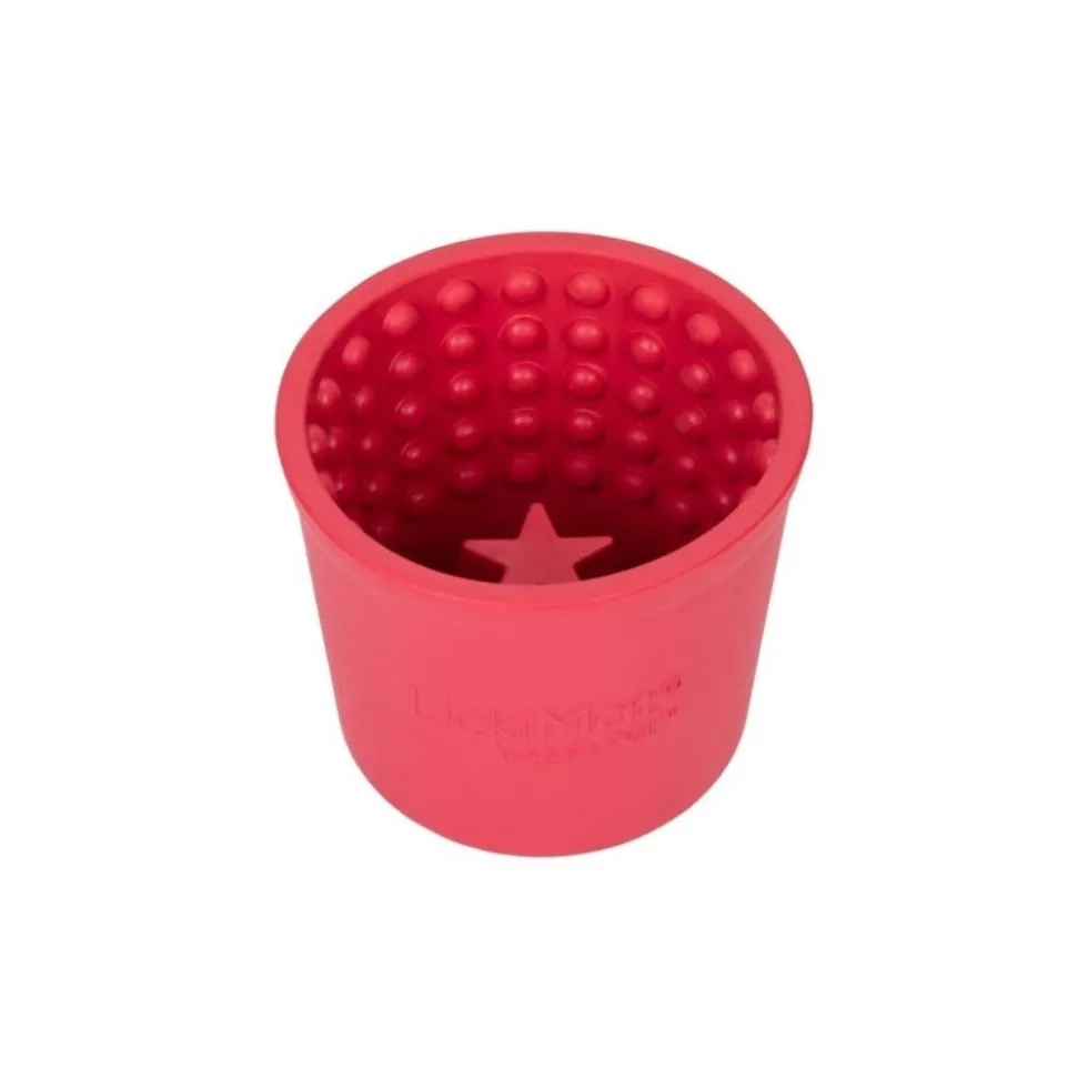 LickiMat Cuenco Yoggi Pot Rosa para Perro